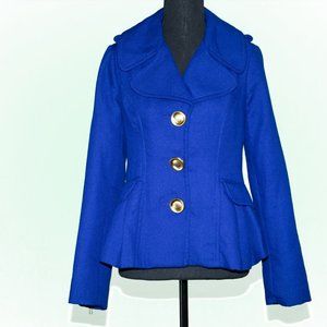 XOXO PEA COAT (Royal Blue)